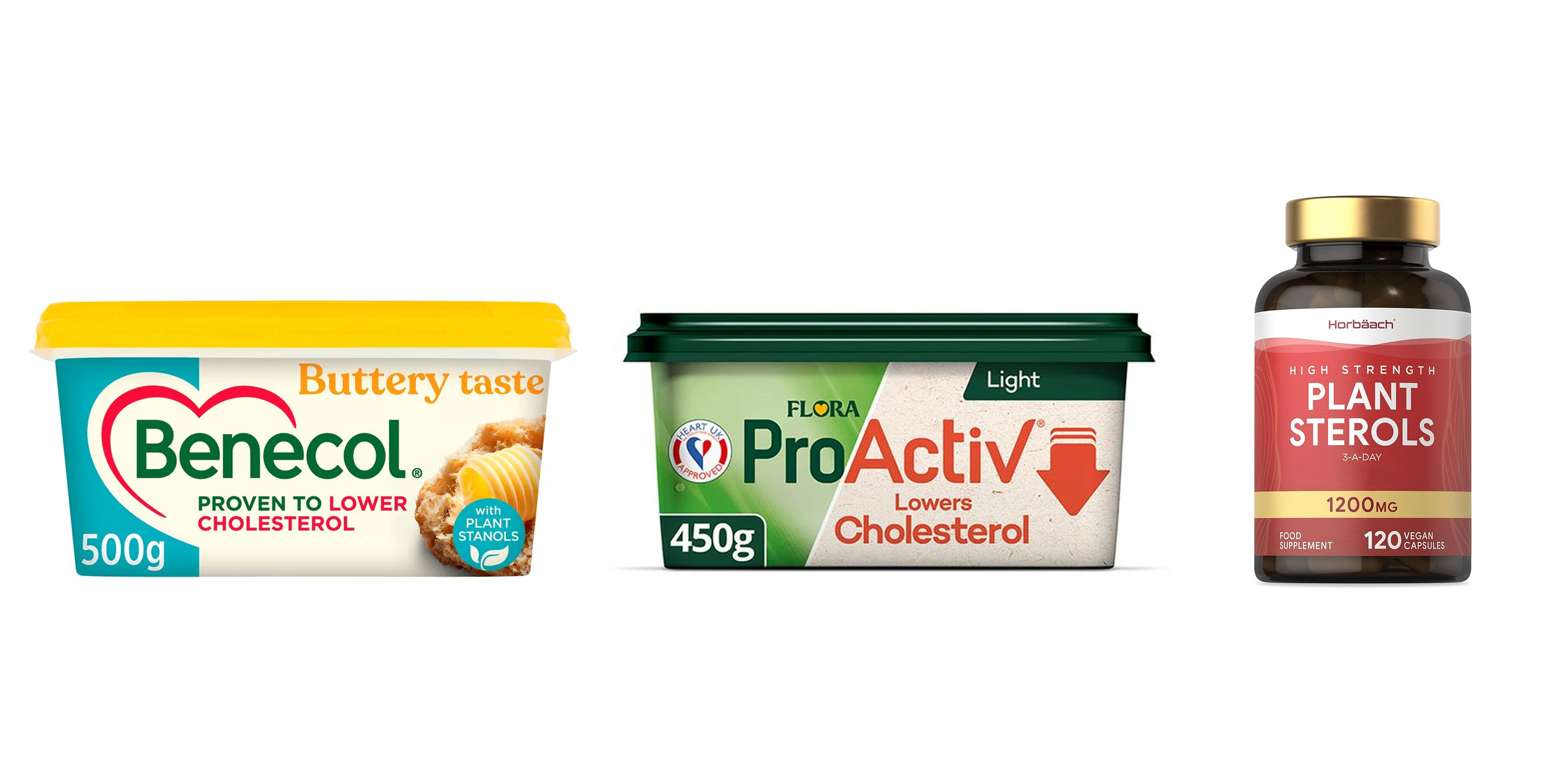 Products containing plant sterols and stanols