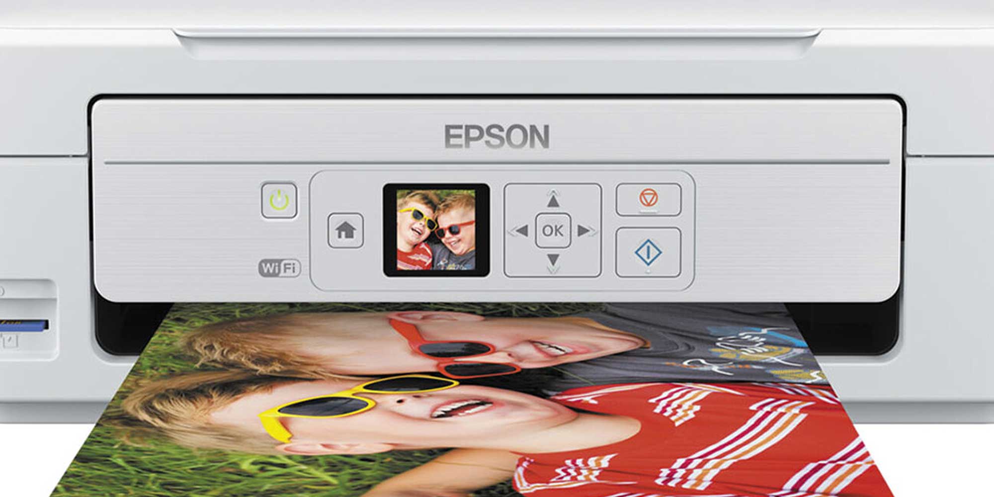 An Epsom printer screen