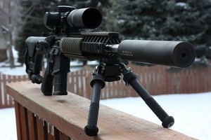 Rifle with rangefinder
